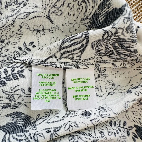 Lilly Pulitzer Olivine A-line Animal and Floral Print Long Sleeve Dress - Picture 9 of 14